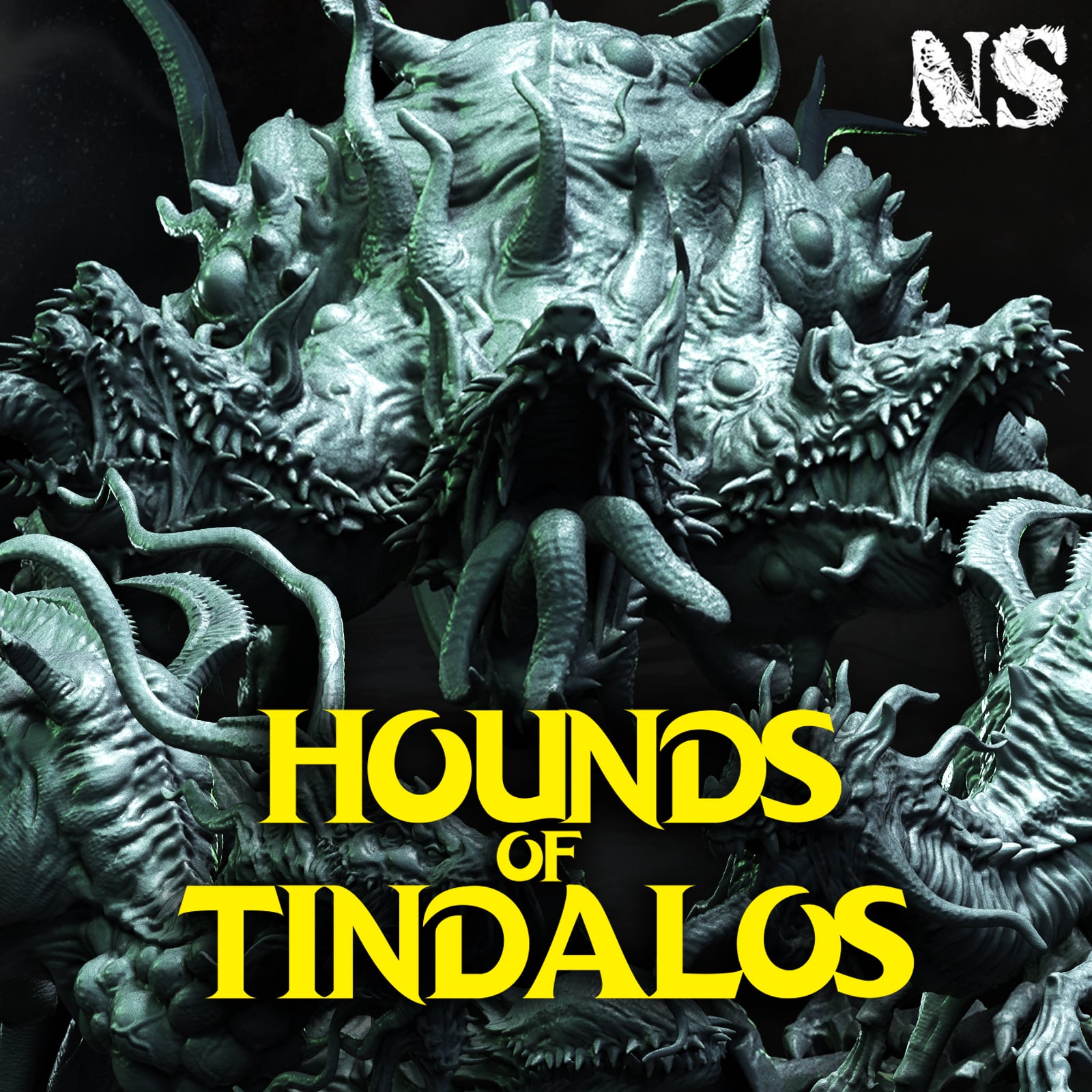 Mh'ithrha and Hounds of Tindalos 3d model