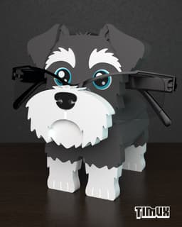 SCHNAUZER GLASSES HOLDER V3 3d model