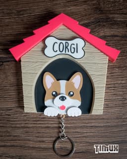 CORGI KEYCHAINS SET 3d model