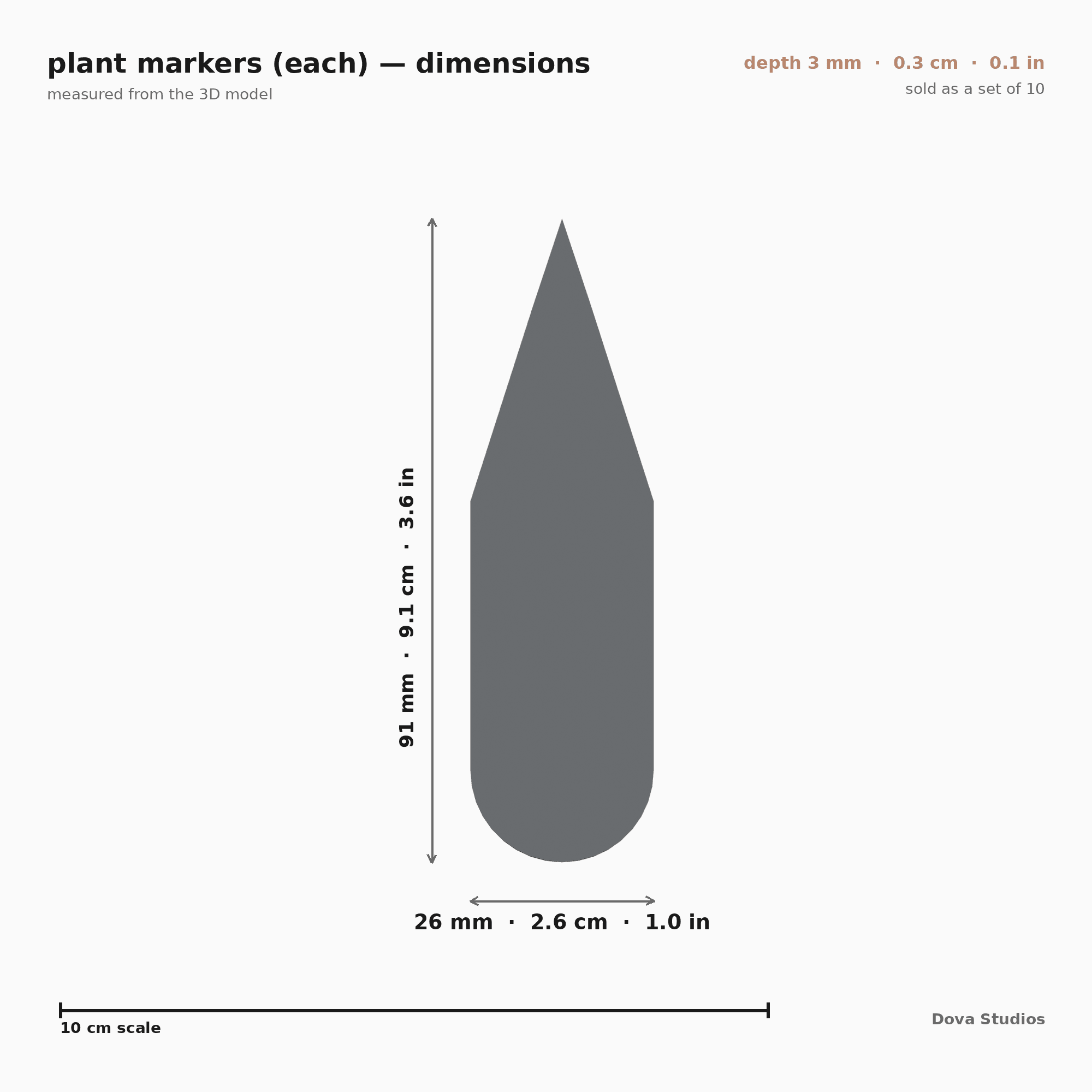 Plant Markers 3d model