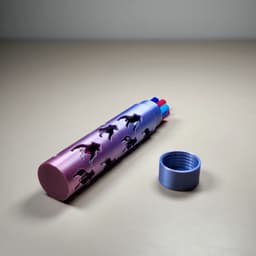 Dog Pencil Tube - Easy Print 3d model