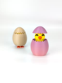 Clicky And Jumpy Egg: Easter Fidget Toy 3d model