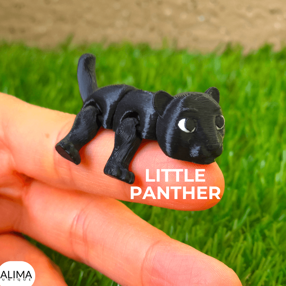Little Panther / Keychain / Articulated Fidget Toy 3d model