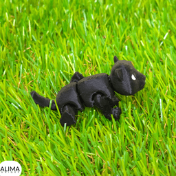 Little Panther / Keychain / Articulated Fidget Toy 3d model