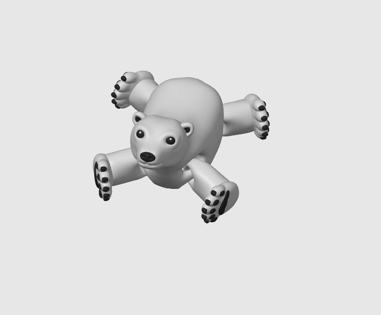 Polar Bear Fidget 3d model