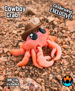 Cowboy Crab 3d model