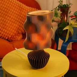 Wavy Lamp Base 3d model