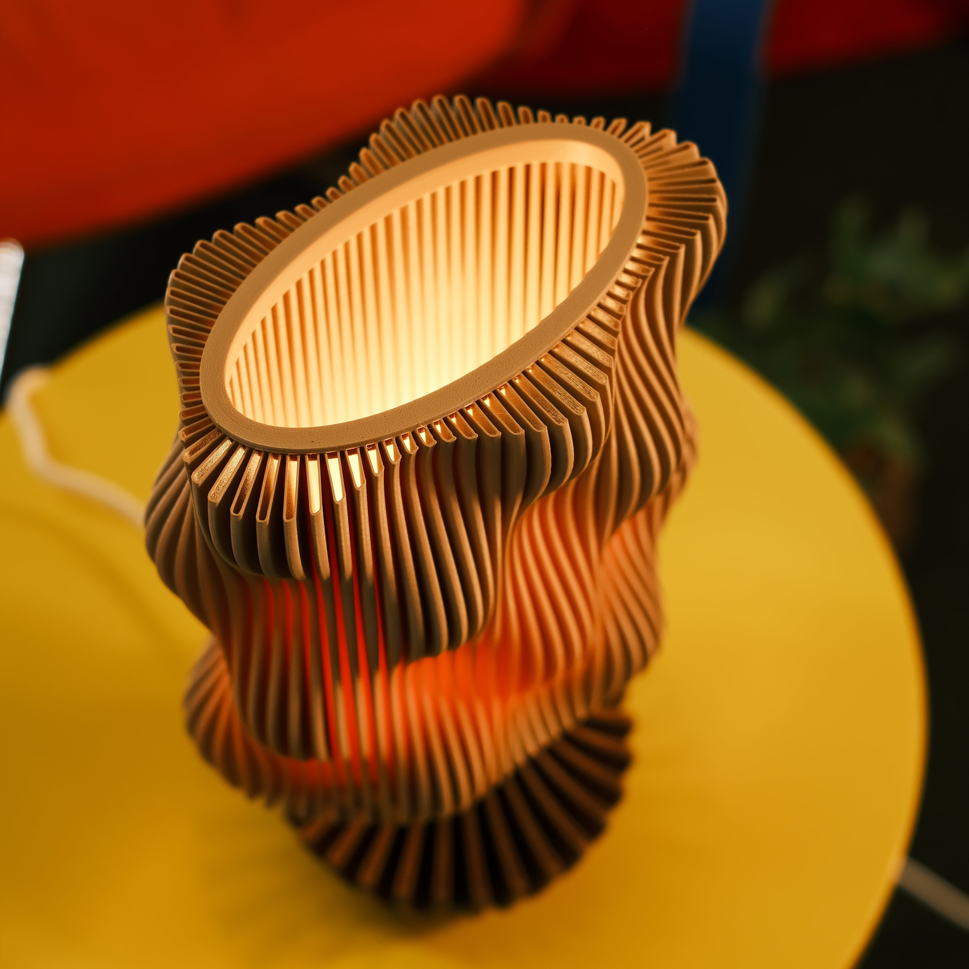 Wavy Lamp Base 3d model