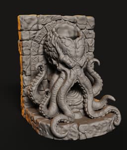 Eldritch Planter STL | Functional Decor | Tentacle God Pot 3d model