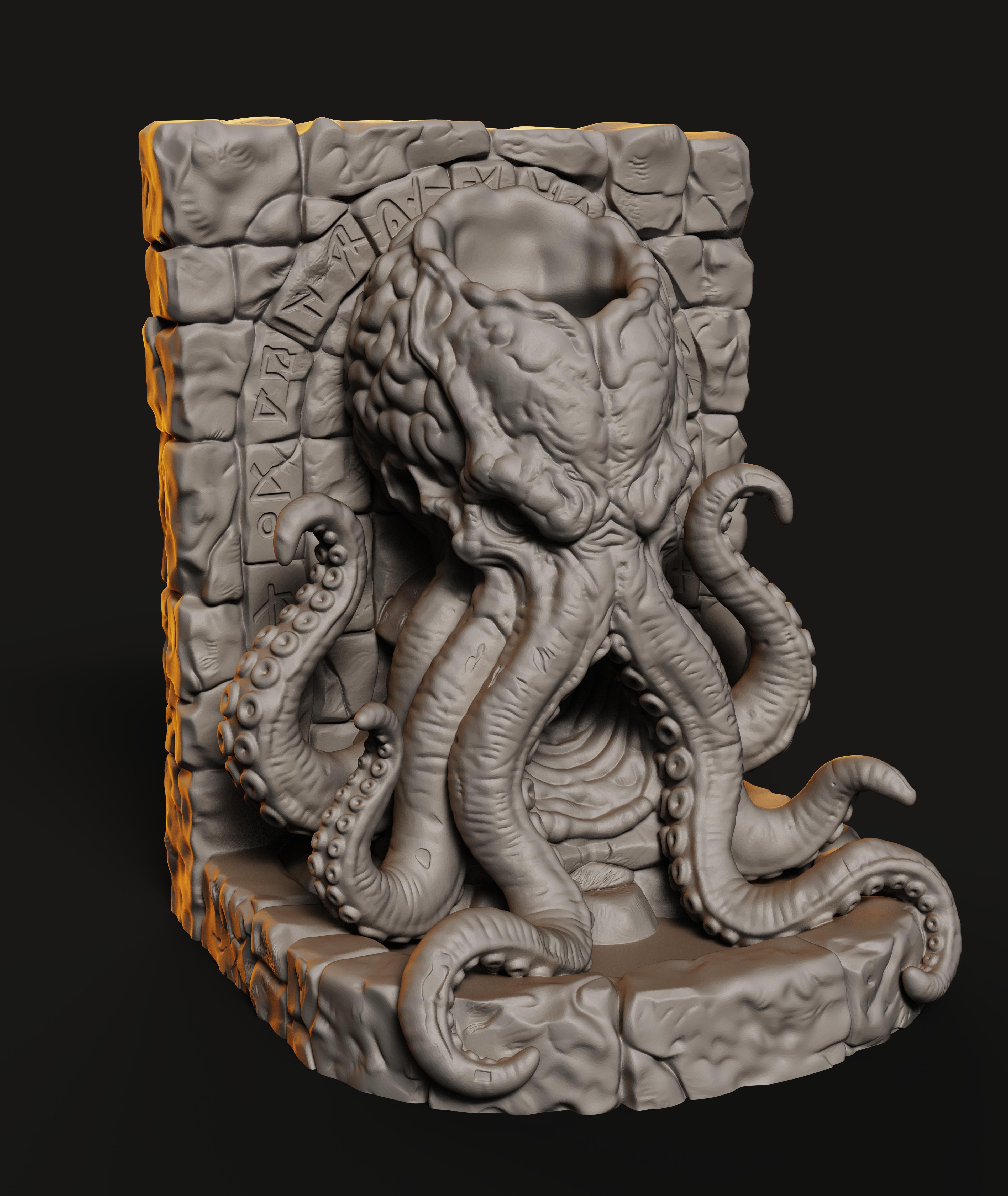 Eldritch Planter STL | Functional Decor | Tentacle God Pot 3d model