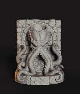 Eldritch Planter STL | Functional Decor | Tentacle God Pot 3d model