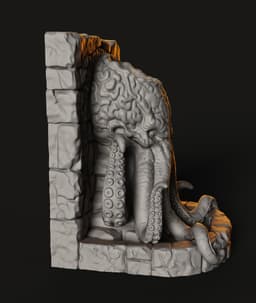 Eldritch Planter STL | Functional Decor | Tentacle God Pot 3d model