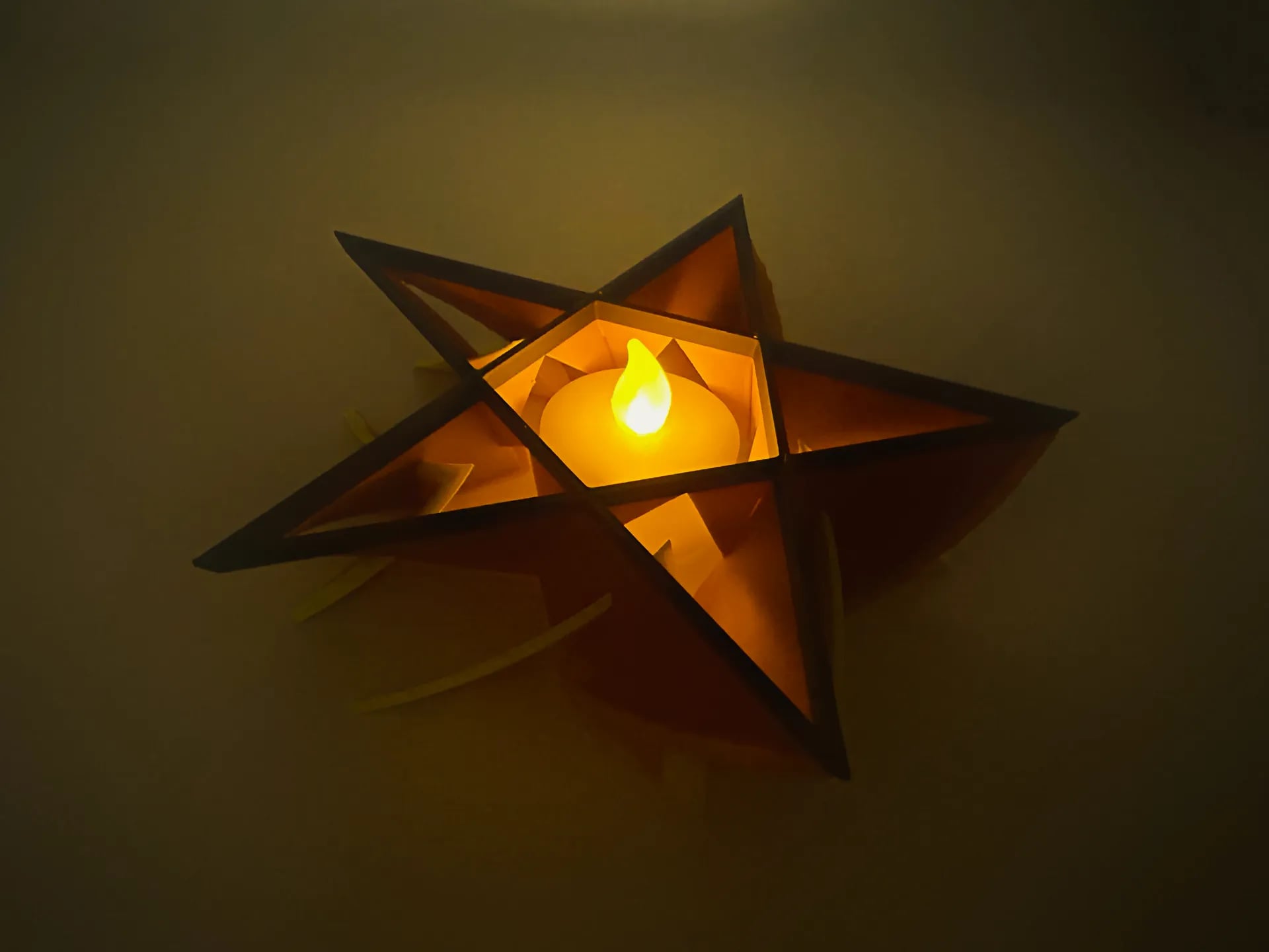 Flaming Pentagram Flower 3d model