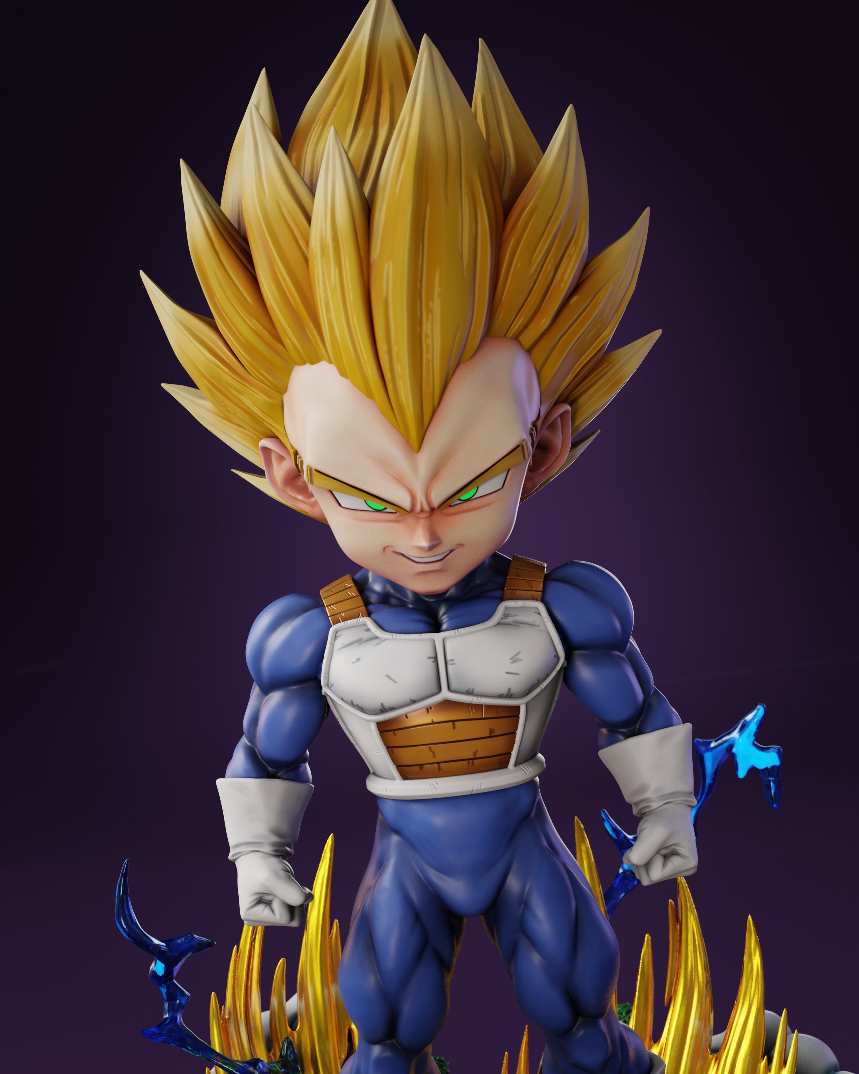 Super Vegeta Chibi - MODEL FREE 3d model