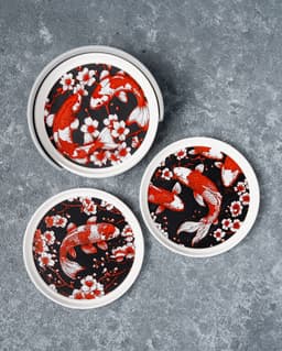 Sakura Koi Stackable Coasters 3d model