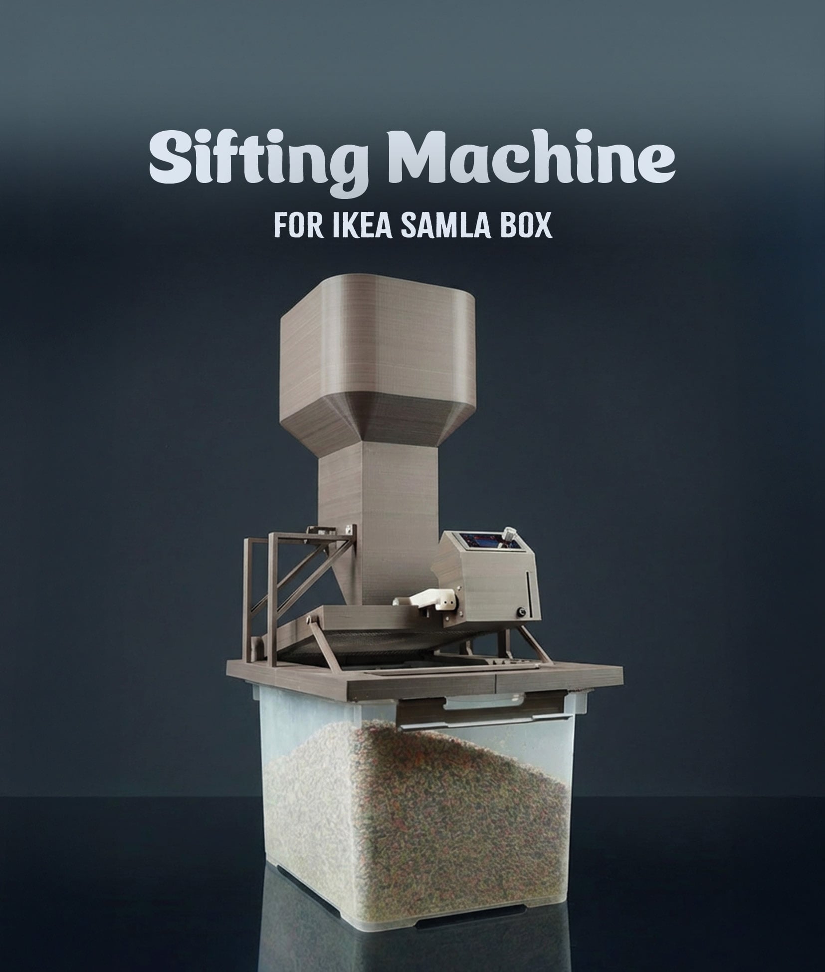 Sifting Machine for IKEA Samla Box 3d model
