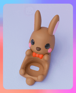 Bunny LED Tea Lights Flameless Candles Holder (Multicolor) 3d model