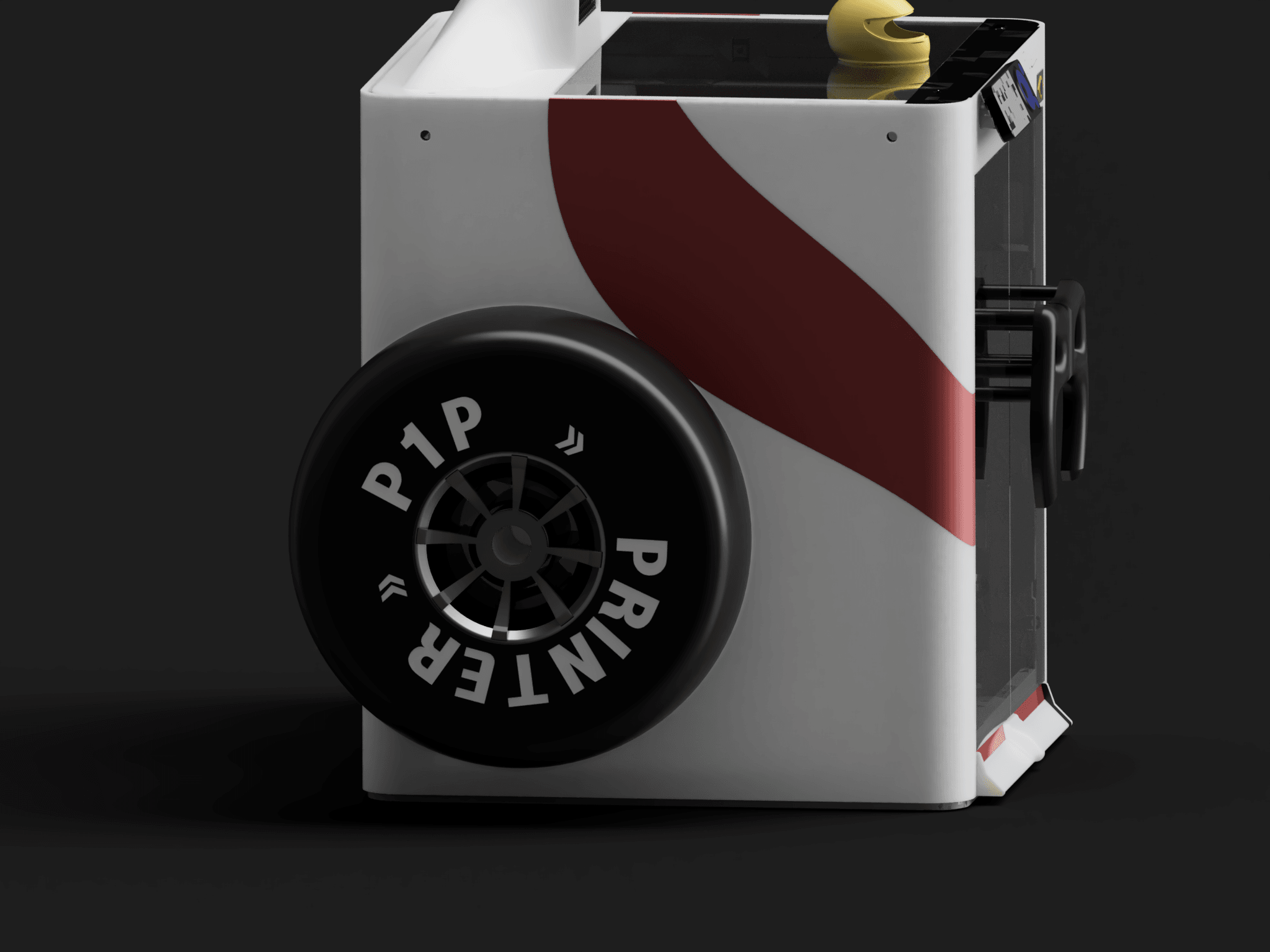 Remix of Bambu Lab P1P AYTON-SENNA #ThangsBambuContest 3d model