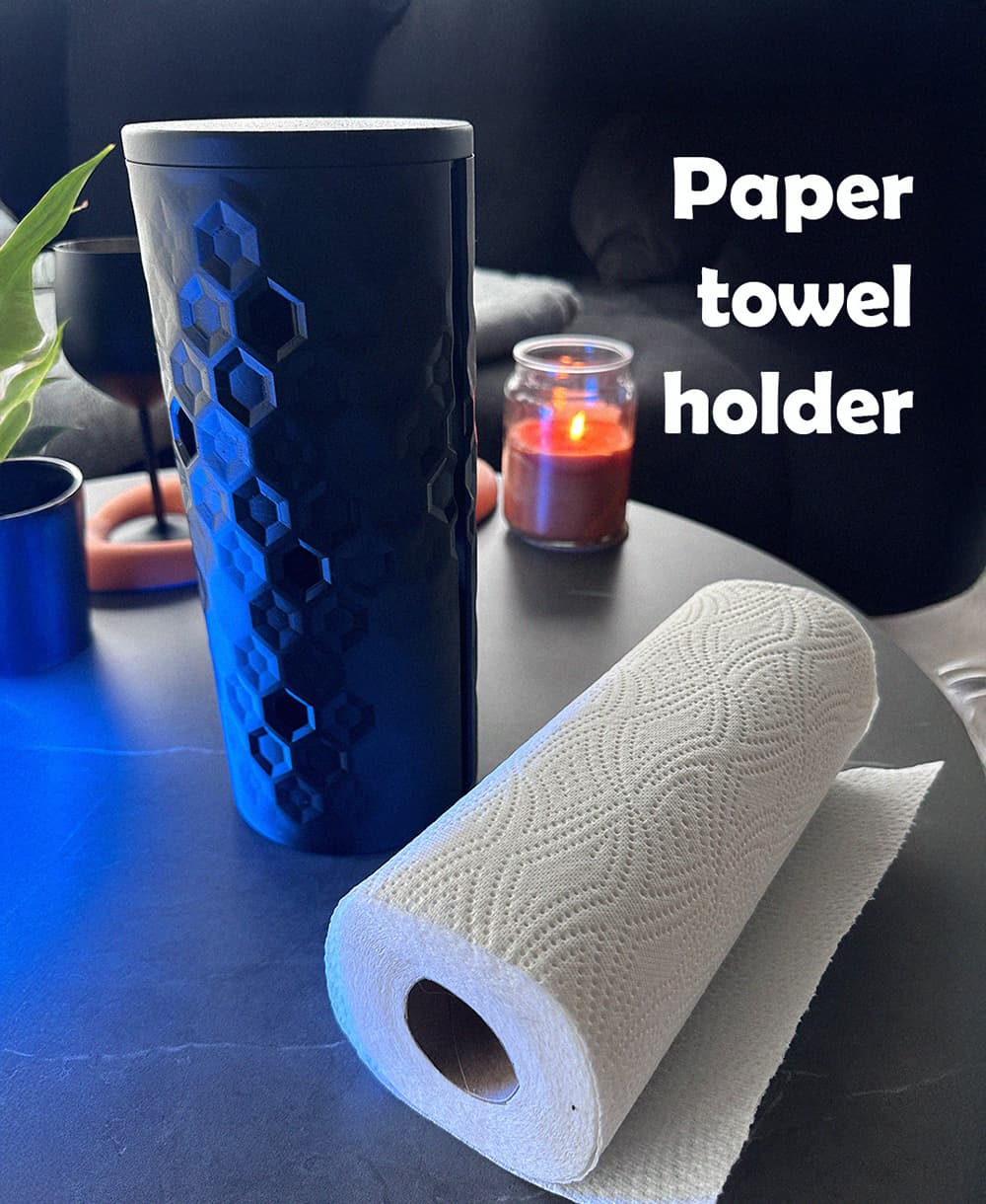 Paper Towel Holder Parametric 3d model
