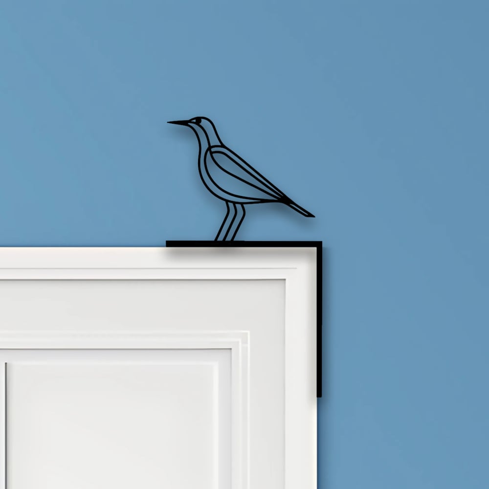 Bird Door Corner Decor 3d model