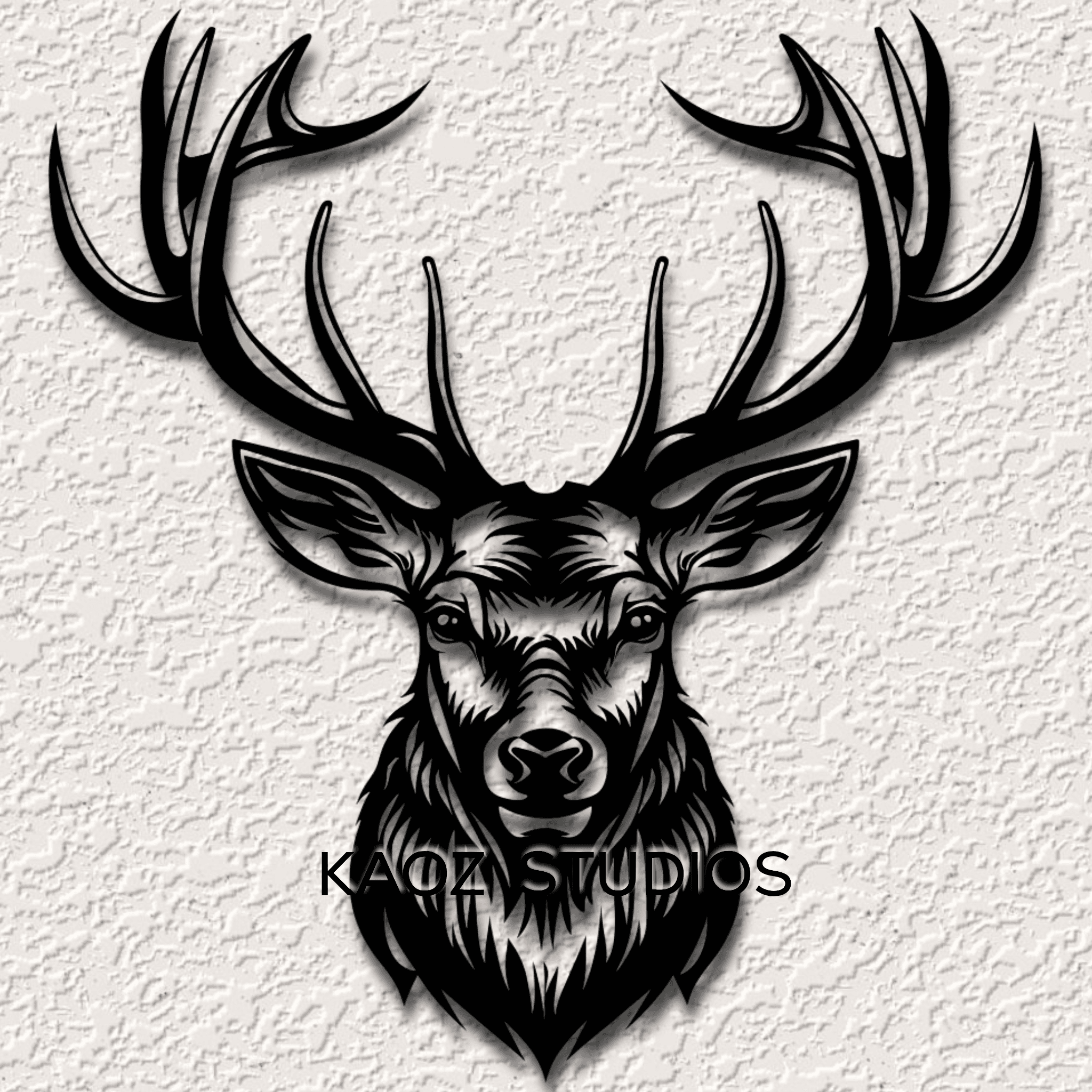 Realistic deer wall art buck wall decor stag decoration 3d model