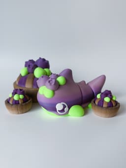 Blueberry Shark and Clicker 3d model