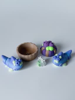 Blueberry Shark and Clicker 3d model