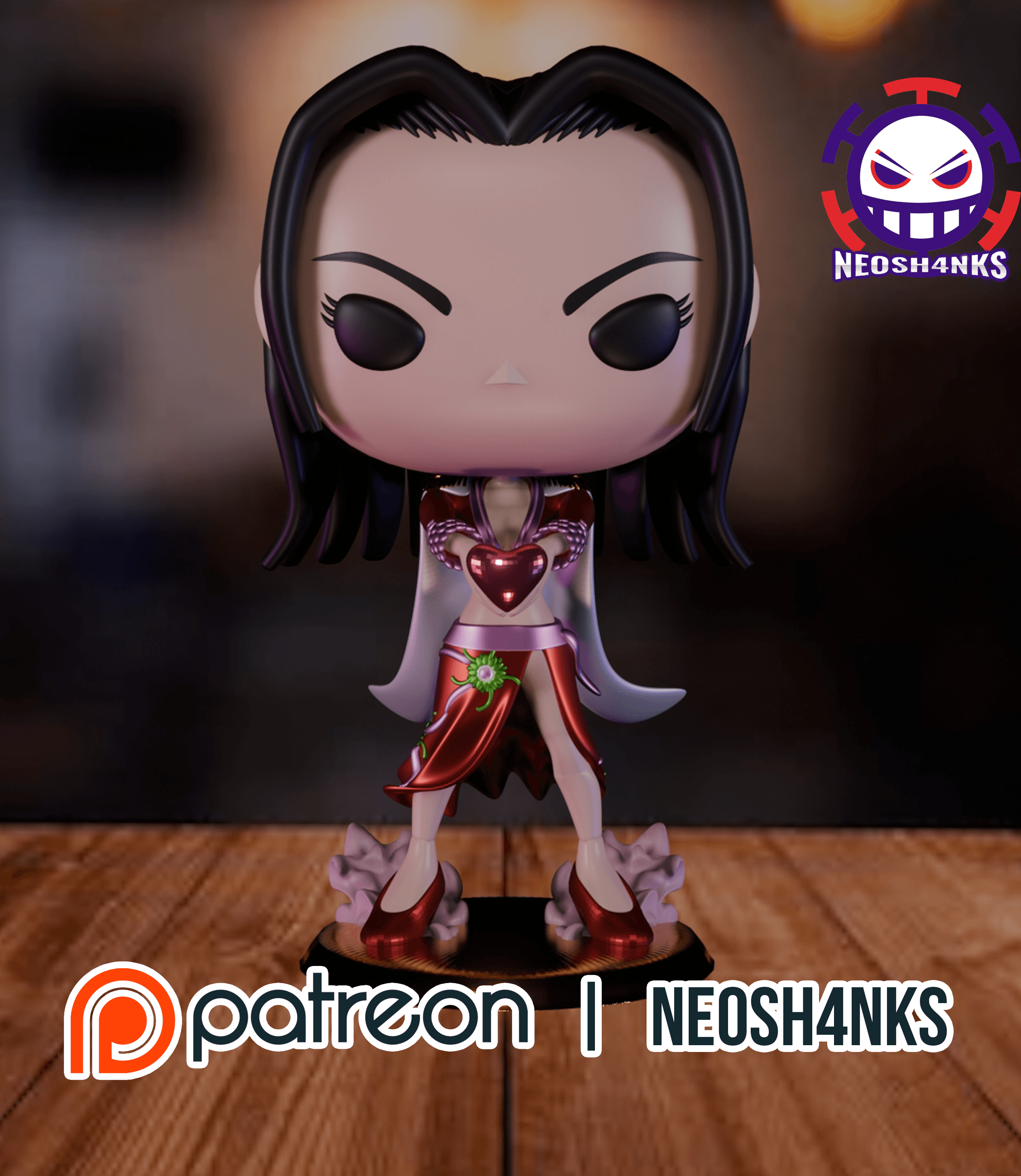 Boa Hancock Funko style 3d model