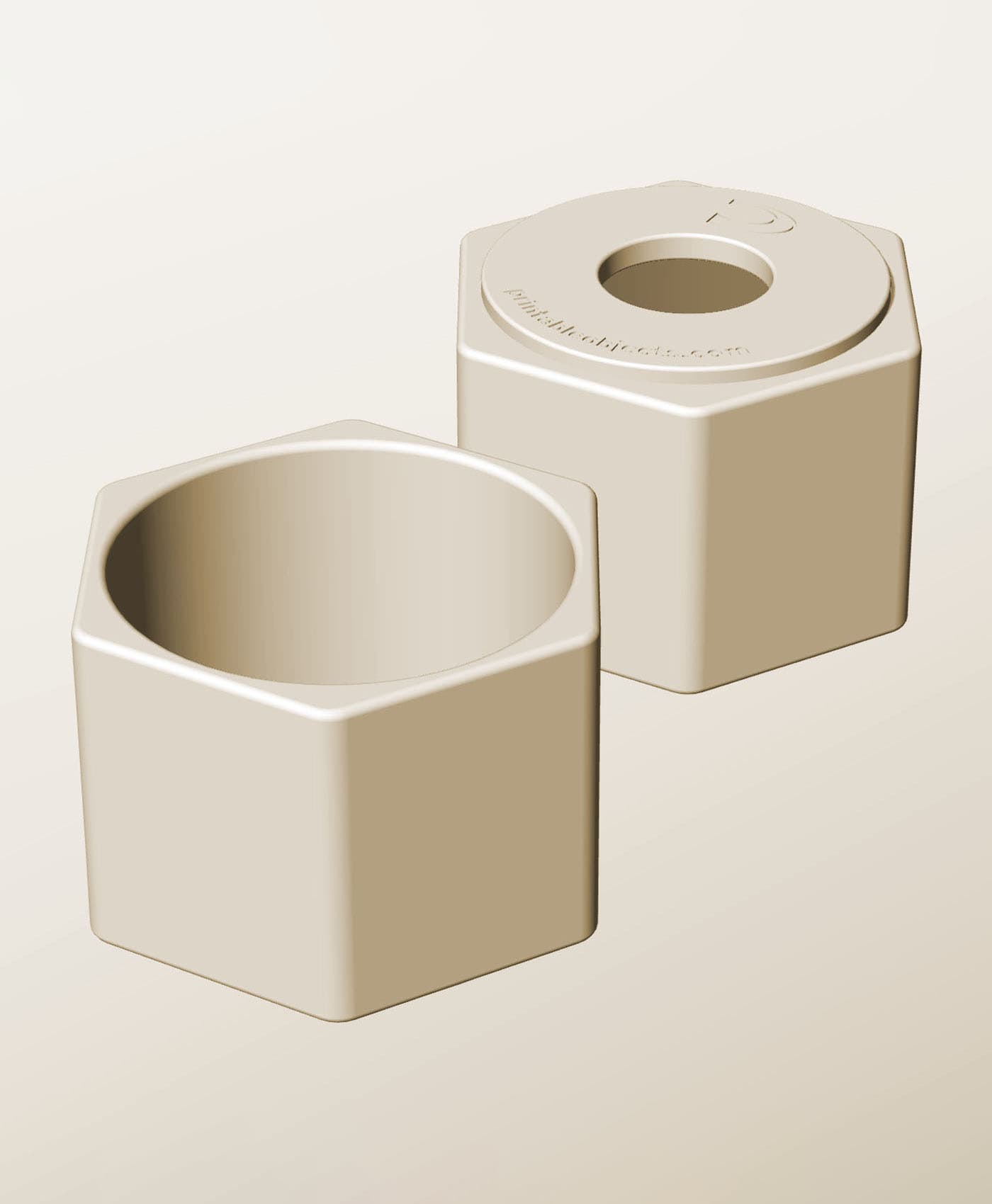 CH96-75-P Stackable pierced component box for creative makers 3d model