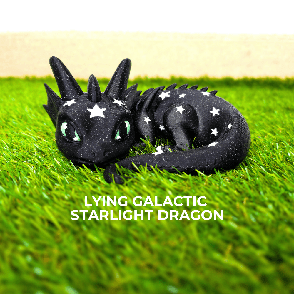 Lying Galactic Starlight Dragon / Home Decoration 3d model