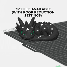 Lying Galactic Starlight Dragon / Home Decoration 3d model