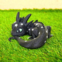 Lying Galactic Starlight Dragon / Home Decoration 3d model
