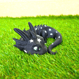 Lying Galactic Starlight Dragon / Home Decoration 3d model