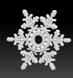Snowflake Spinner Mini 3d model