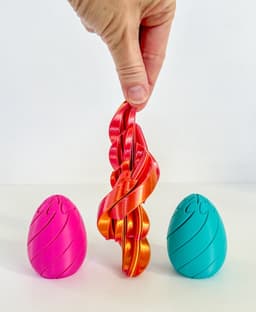 Twisty Fidget Egg (2 sizes) 3d model
