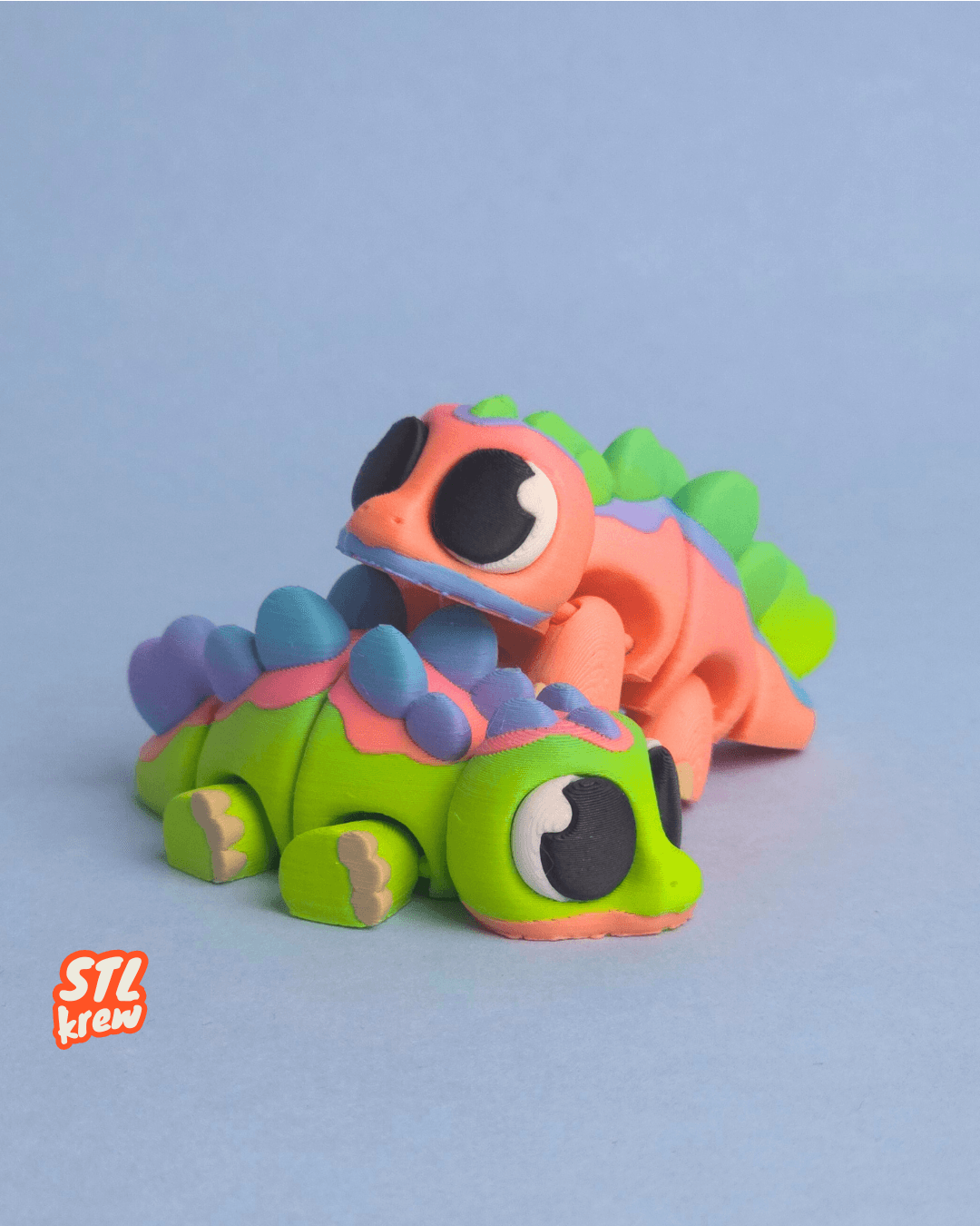 Cute Articulated Stegosaurus - Steggy 3d model