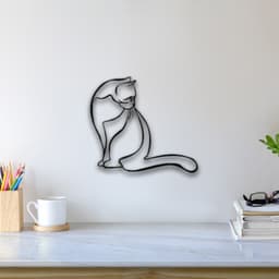 Cat Wall Art 3d model