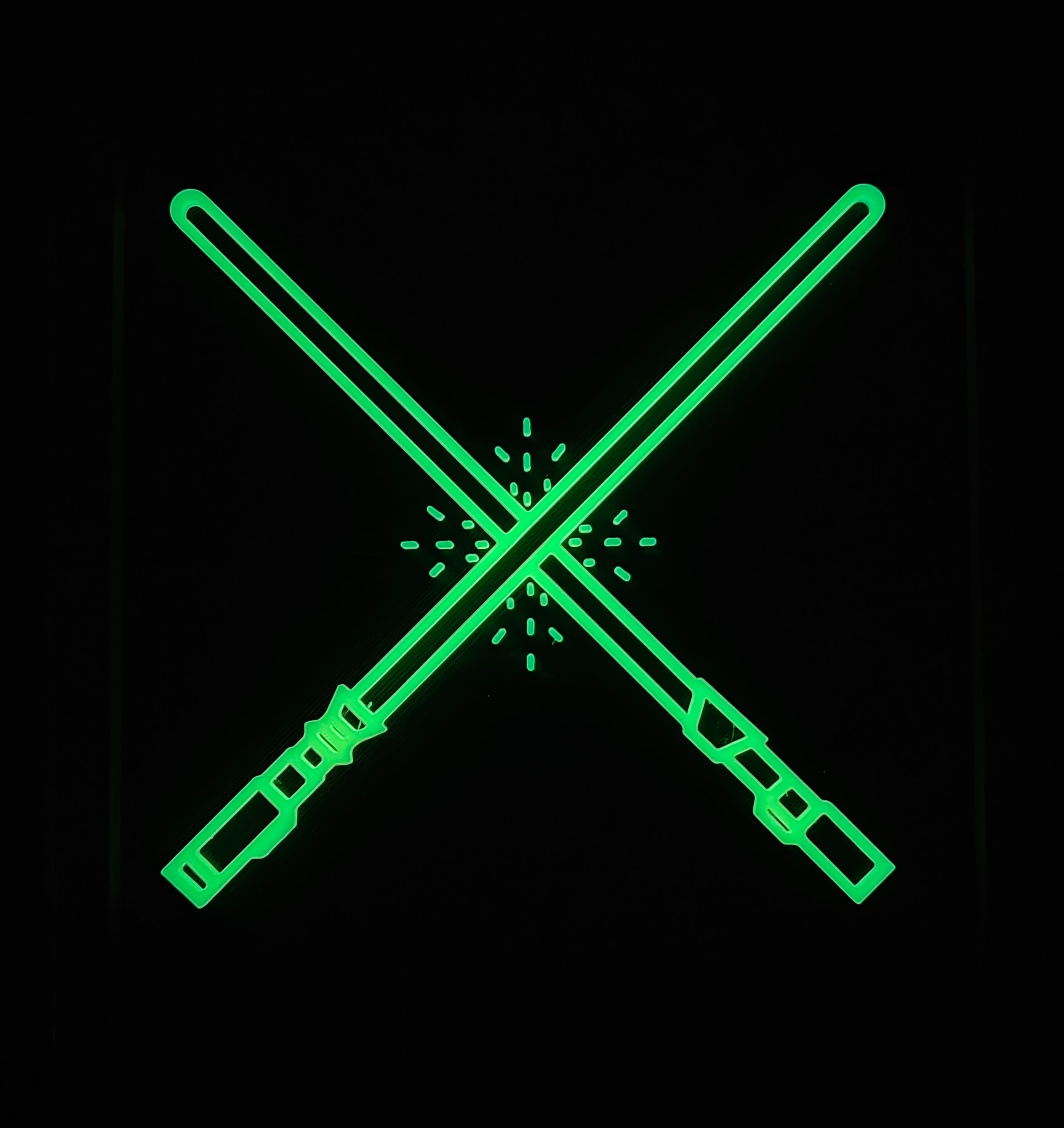 Star Wars Neon Line Art - Lightsabers 3d model