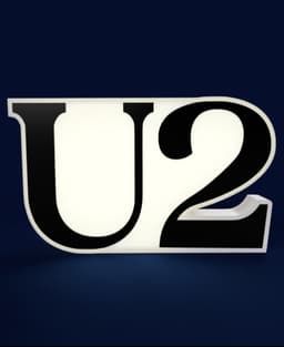 U2 Sign – LED strip compatible 3d model