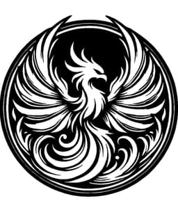 Leather Stamp 75mm Phoenix #2 3d model