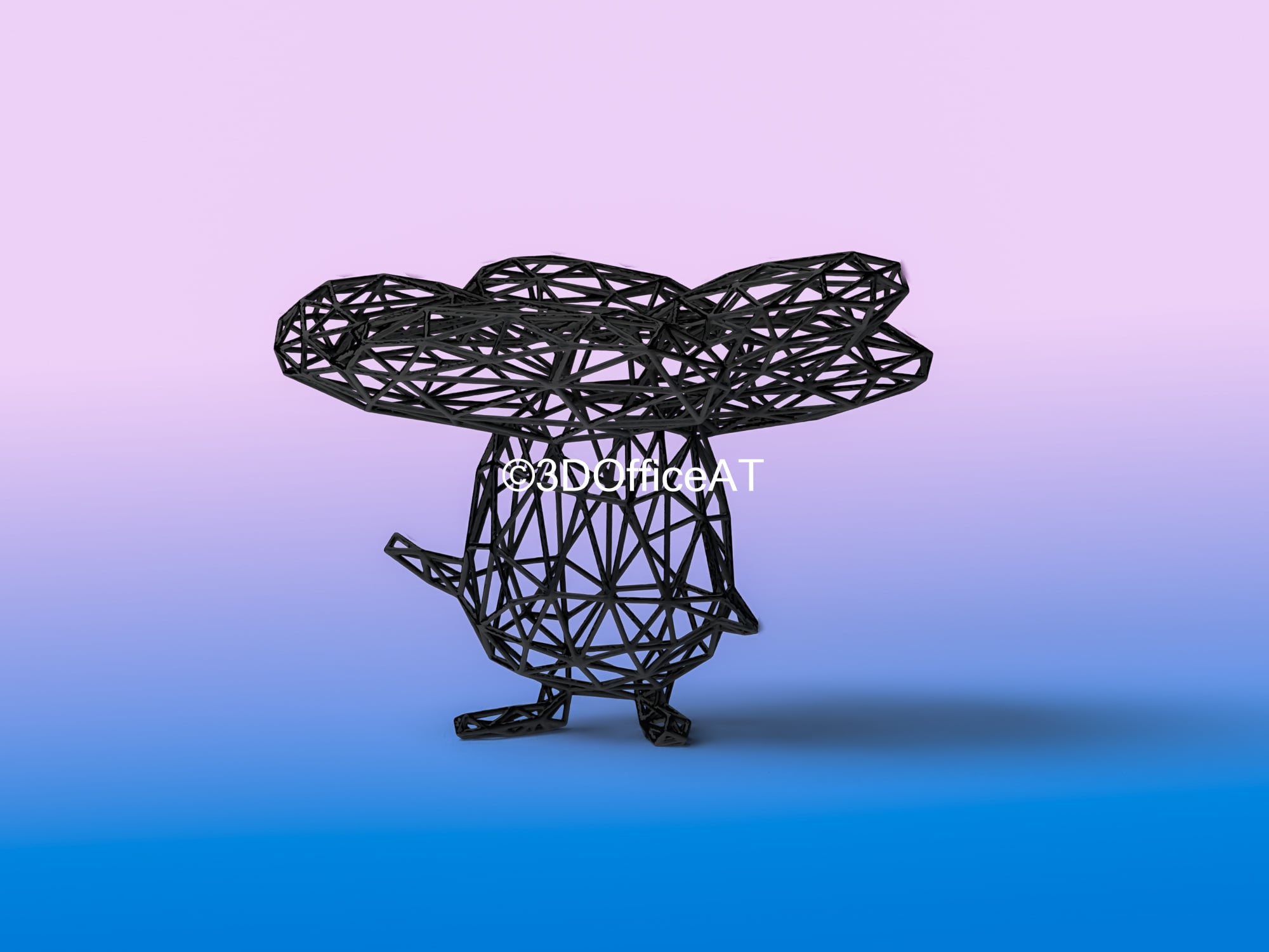#045 Vileplume Pokemon Wiremon Figure 3d model
