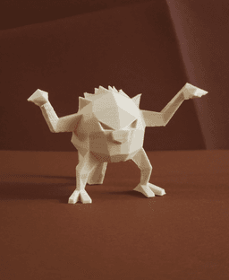 Mankey Low Poly Pokemon 3d model