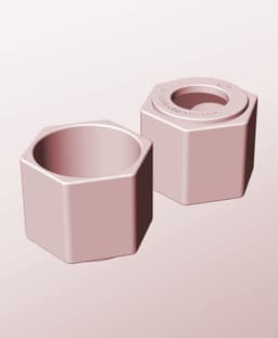 CH68-60-P Modular Stacking pierced container for home decor 3d model