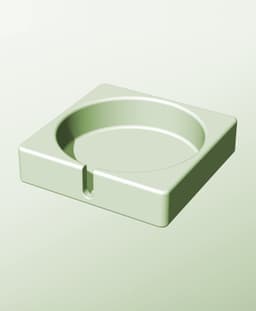 CS128-35-S Slotted container modular stackable module bin box 3d model
