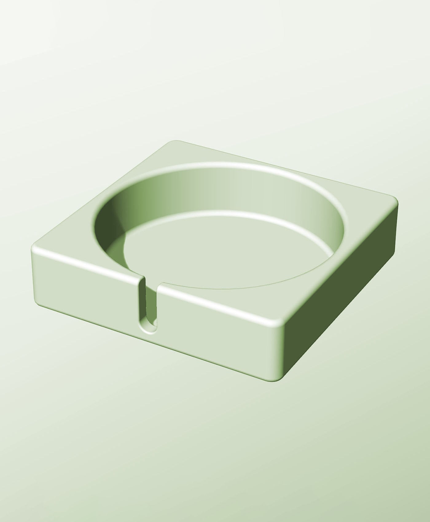 CS128-35-S Slotted container modular stackable module bin box 3d model