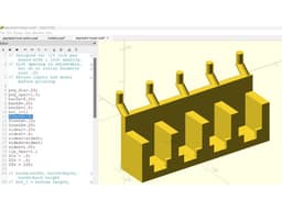 Wood Peg board hanger 3d model