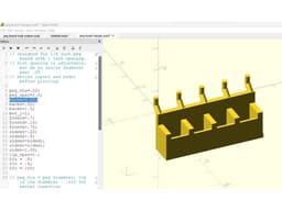 Wood Peg board hanger 3d model