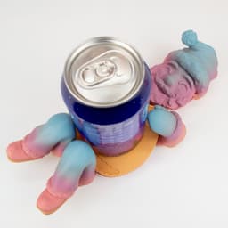 Santa Mug Hugger: Self-Adjusting Coaster 3d model
