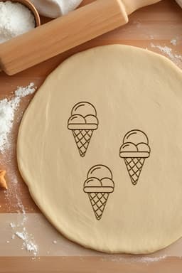 Ice Cream Cookie Cutter, Biscuit Cutter 3d model