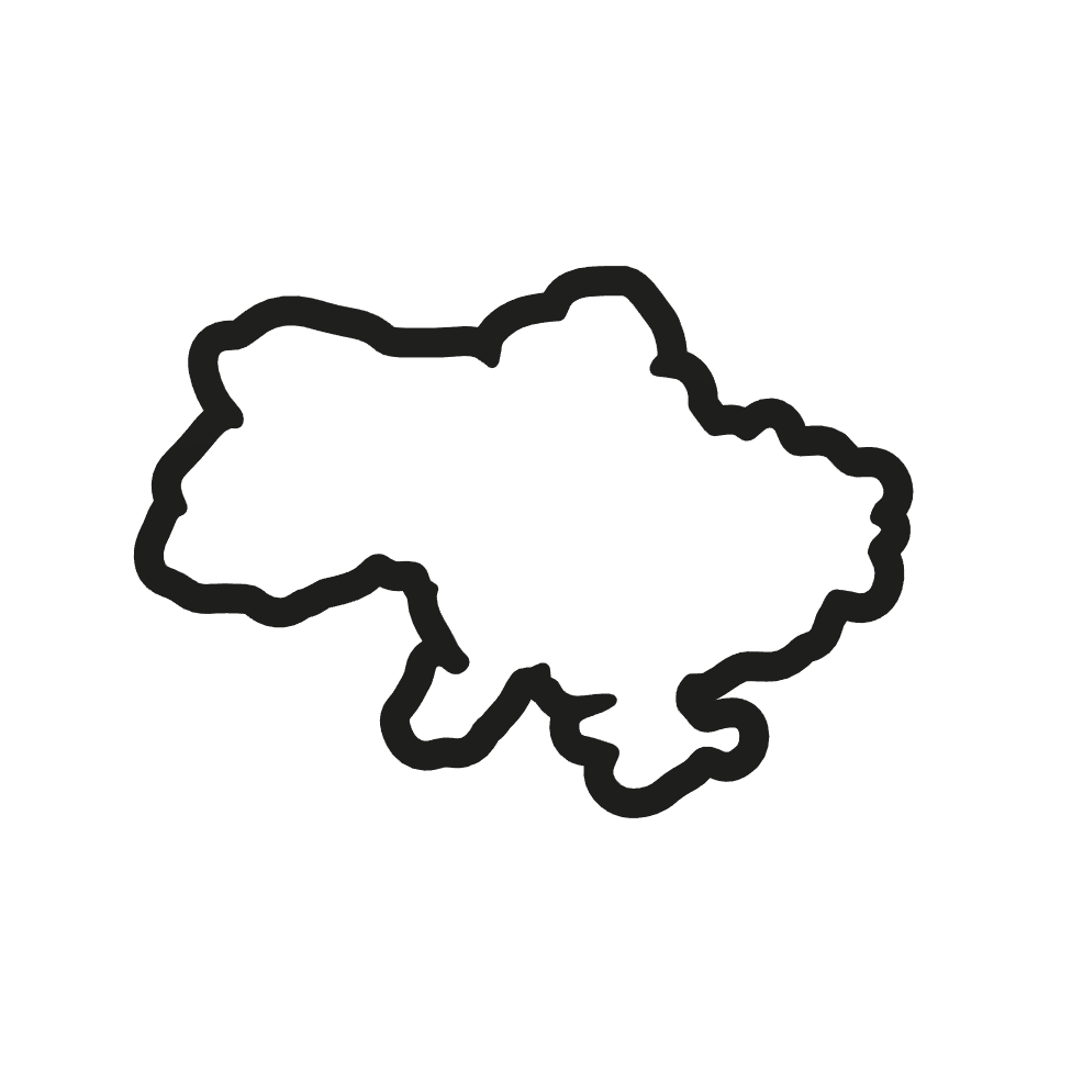 Ukraine Cookie Cutter STL File - 4 inches 3d model